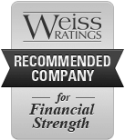 weiss ratings recommended company for financial strength logo