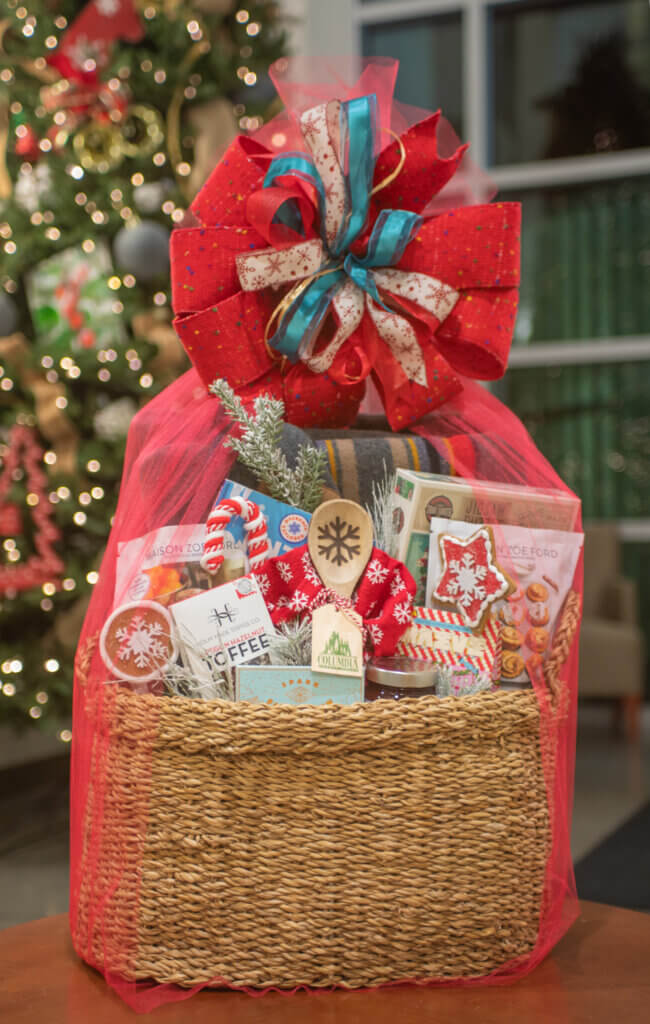 Columbia CU holiday gift basket